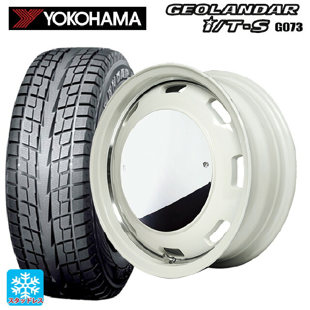 215/65R16 98Q ヨコハマ ジオランダー ITS G073 正規品 エムアイディー ガルシア シスコムーン WH 16-5.5J 国産車用 スタッドレスタイヤホイール4本セット|タイヤホイール専門店コニシタイヤ