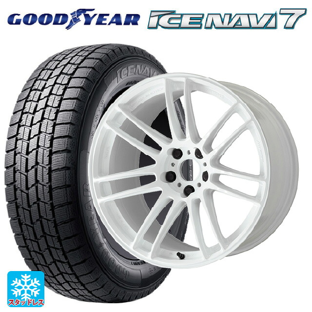 2025年製 215/50R17 91Q グッドイヤー アイスナビ7(数量限定) # ワーク エモーション ZR7 TW 17-7J 国産車用 スタッドレスタイヤホイール4本セット