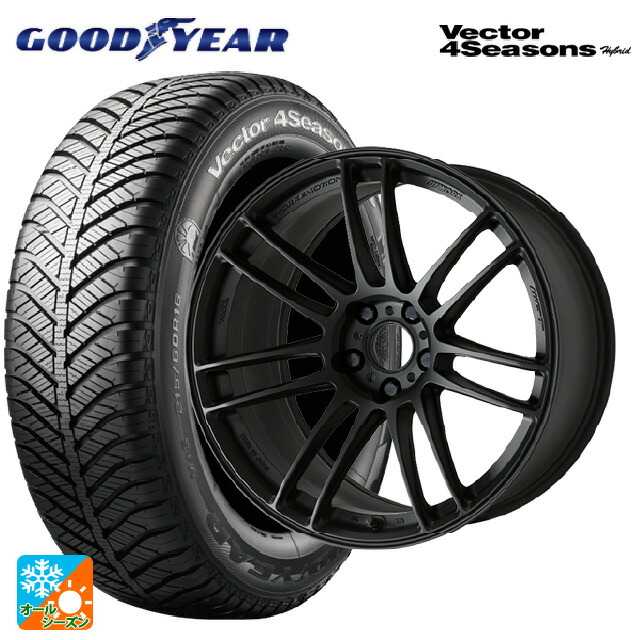 215/45R18 89H グッドイヤー ベクターフォーシーズンズ ハイブリッド ワーク エモーション ZR7 MBL 18-7.5J 国産車用 オールシーズンタイヤホイール4本セット｜タイヤホイール専門店コニシタイヤ