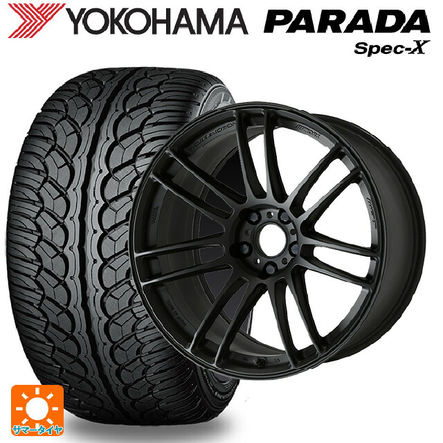 トヨタ bZ4X(11/15系)用 235/60R18 103V ヨコハマ パラダ PA02 ワーク エモーション ZR7 MBL 新品サマータイヤホイール 4本セット