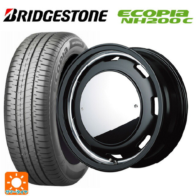 155/65R14 75H ブリヂストン エコピア NH200C 正規品 エムアイディー ガルシア シスコムーン SB 14-4.5J 国産車用 サマータイヤホイール4本セット