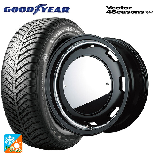 165/60R15 77H グッドイヤー ベクターフォーシーズンズ ハイブリッド エムアイディー ガルシア シスコムーン SB 15-4.5J 国産車用 オールシーズンタイヤホイール4本セット｜タイヤホイール専門店コニシタイヤ