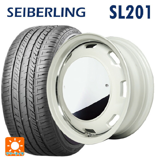 165/50R15 73V セイバーリング セイバーリング SL201(ブリヂストン工場生産） エムアイディー ガルシア シスコムーン WH 15-4.5J 国産車用 サマータイヤホイール4本セット