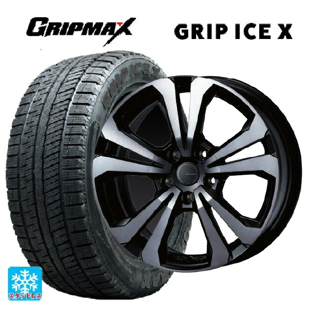ミニ ミニクーパー(ガソリン車)(F66)用 215/45R17 91T XL グリップマックス グリップアイスX ブラックレター ティーエーエス アドバンスライン SV1 ブラックスモーク 新品スタッドレスタイヤホイール 4本セット