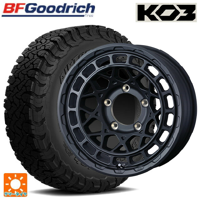 215/65R16 103/100S BFグッドリッチ オールテレーン TA KO3 ブラックレター 正規品 ウェッズ マッドヴァンス X タイプM フルマットブラック 16-6J 国産車用 サマータイヤホイール4本セット
