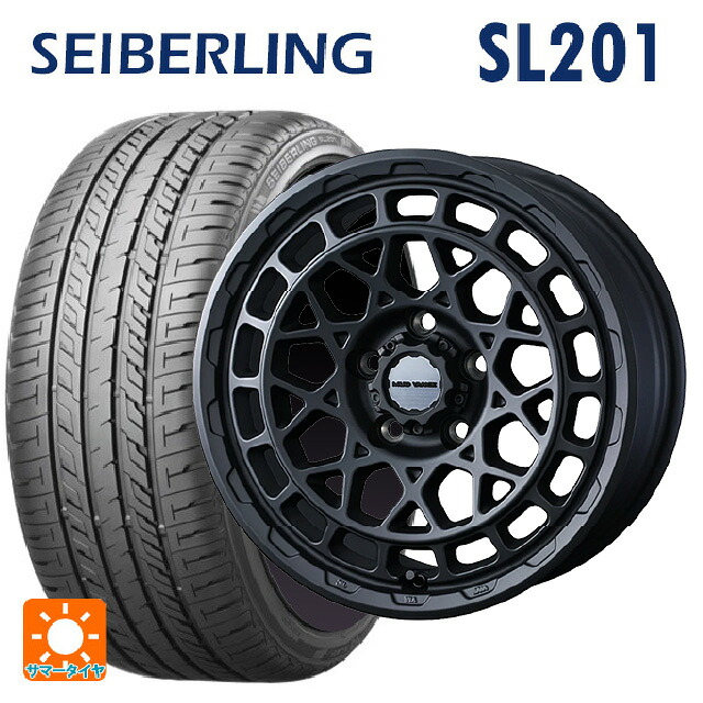 215/55R17 94V セイバーリング セイバーリング SL201(ブリヂストン工場生産） ウェッズ マッドヴァンス X タイプM フルマットブラック 17-7J 国産車用 サマータイヤホイール4本セット
