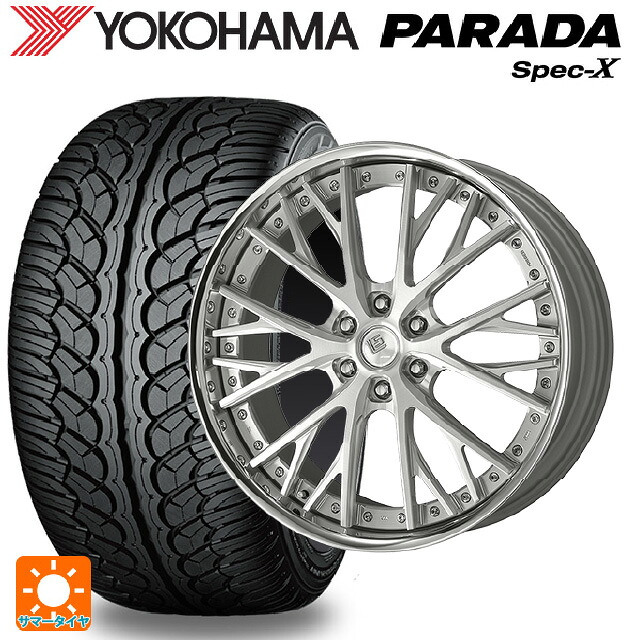 レクサス LX(300系)用 295/35R24 110V ヨコハマ パラダ PA02 # ワーク LS バサラ SUV BRU 新品サマータイヤホイール 4本セット