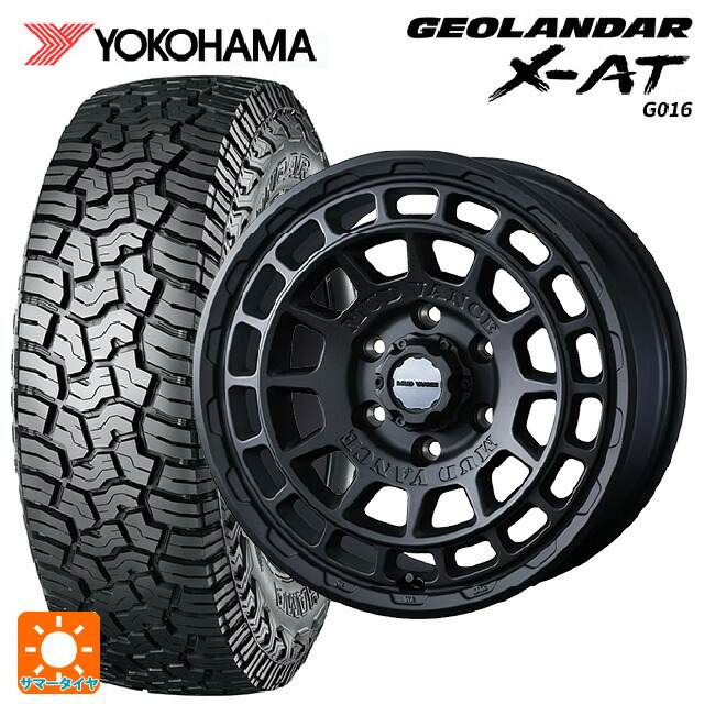 235/70R16 104/101Q ヨコハマ ジオランダー X-AT G016 ブラックレター 正規品 ウェッズ マッドヴァンス X タイプF フルマットブラック 16-7J 国産車用 サマータイヤホイール4本セット