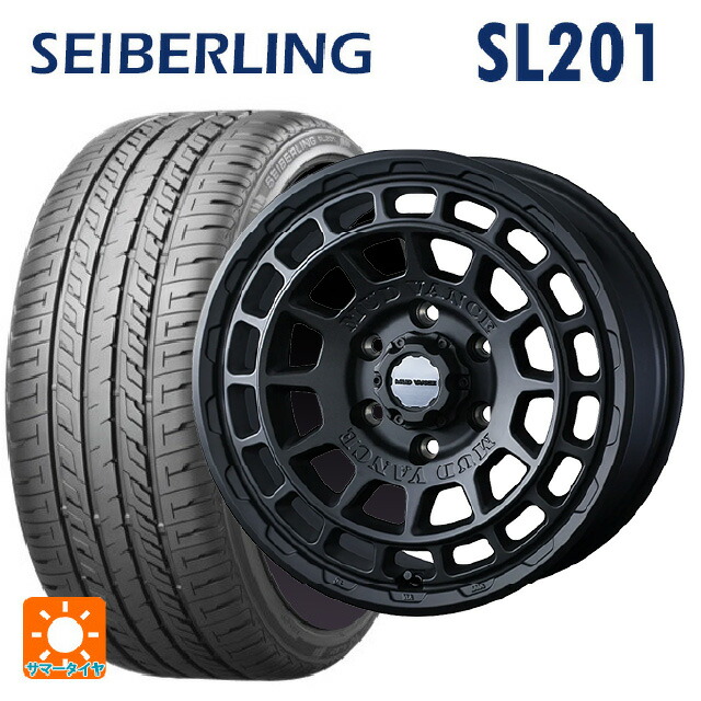 215/55R17 94V セイバーリング セイバーリング SL201(ブリヂストン工場生産） ウェッズ マッドヴァンス X タイプF フルマットブラック 17-7J 国産車用 サマータイヤホイール4本セット