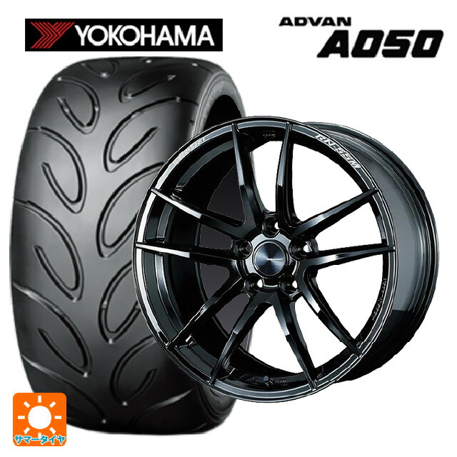 ホンダ シビック タイプR(FL5)用 245/40R18 93V ヨコハマ アドバン A050 正規品 ウェッズ ウェッズスポーツ RN55M # Gloss Black 新品サマータイヤホイール 4本セット