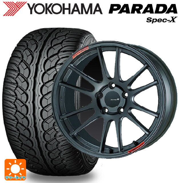ニッサン エクストレイル(33系)用 235/60R18 103V ヨコハマ パラダ PA02 エンケイ レーシングレボリューション GTC01RR マットダークガンメタリック 新品サマータイヤホイール 4本セット|タイヤホイール専門店コニシタイヤ