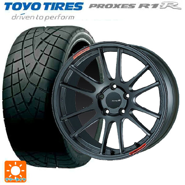 ホンダ シビック タイプR(FL5)用 265/35R18 93W トーヨー プロクセス R1R # エンケイ レーシングレボリューション GTC01RR マットダークガンメタリック 新品サマータイヤホイール 4本セット
