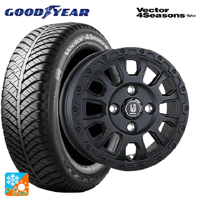 ミツビシ デリカミニ(4WD車)(B3系)用 165/65R15 81H グッドイヤー ベクターフォーシーズンズ ハイブリッド 阿部商会 ラ・ストラーダ アベンチュラ WB 新品オールシーズンタイヤホイール 4本セット|タイヤホイール専門店コニシタイヤ