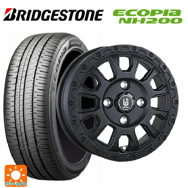 185/70R14 88S ブリヂストン エコピア NH200 正規品 阿部商会 ラ･ストラーダ アベンチュラ WB 14-5J 国産車用 サマータイヤホイール4本セット