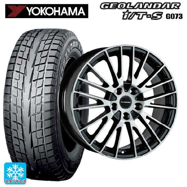 シトロエン ベルランゴ()用 2025年製 215/65R16 98Q ヨコハマ ジオランダー ITS G073 正規品 阿部商会 ユーロデザイン カルヴァー # ガンメタリック＋ポリッシュ 新品スタッドレスタイヤホイール 4本セット