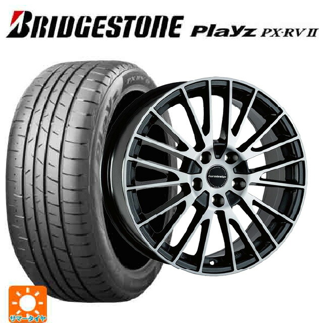 BMW 4シリーズグランクーペ(G26)用 245/40R19 98W XL ブリヂストン プレイズ PX-RV2 正規品 阿部商会 ユーロデザイン カルヴァー ガンメタリック＋ポリッシュ 新品サマータイヤホイール 4本セット 174,365円