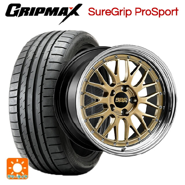 トヨタ ヴェルファイア(40系)用 245/35R21 96Y XL グリップマックス シュアグリップ プロスポーツ ブラックレター BBS LM 30周年記念モデル DG-BKBD 新品サマータイヤホイール 4本セット