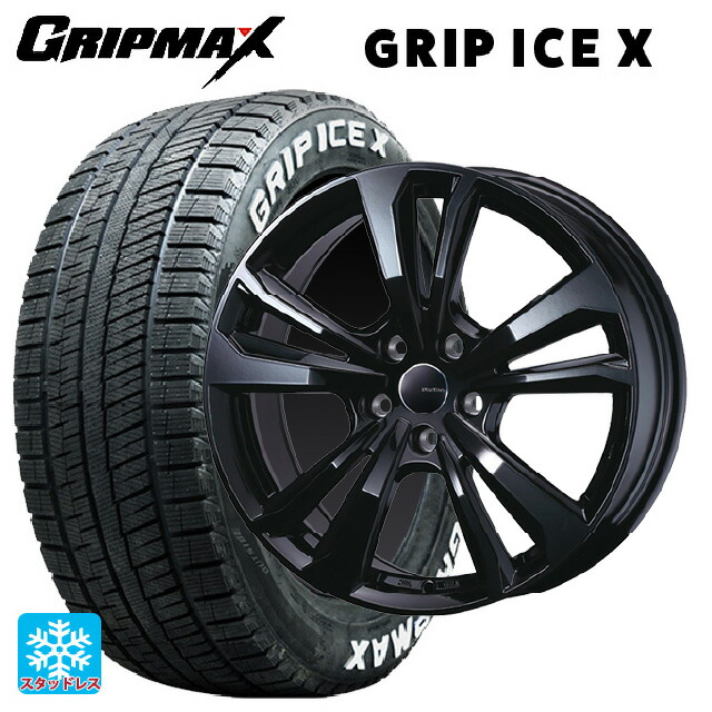 ミニ ミニクロスオーバー(F60)用 225/50R18 99H XL グリップマックス グリップアイスX ホワイトレター ティーエーエス スマートライン 365 ブラック 新品スタッドレスタイヤホイール 4本セット