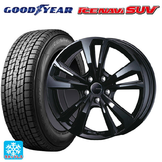 ジープ コンパス(M624)用 2025年製 225/60R17 99Q グッドイヤー アイスナビ SUV ティーエーエス スマートライン 365 ブラック 新品スタッドレスタイヤホイール 4本セット