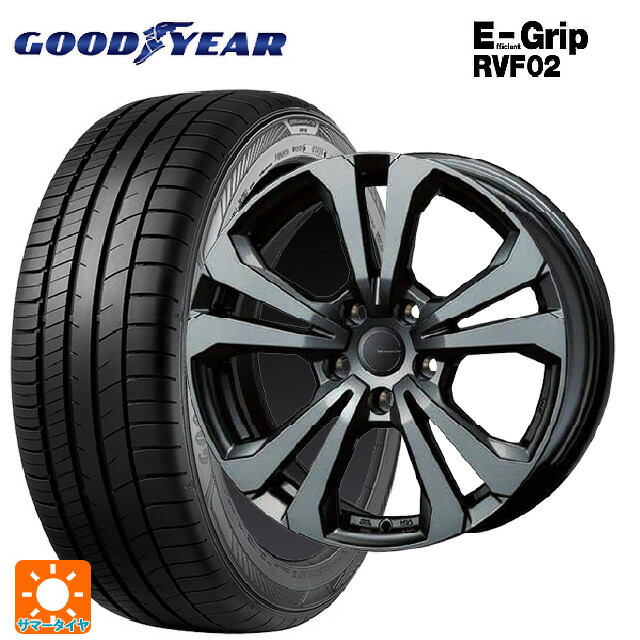 ジープ レネゲード(BU14/BU24)用 215/65R16 98H グッドイヤー エフィシェントグリップ RVF02 ティーエーエス アドバンスライン SV1 ガンメタリック 新品サマータイヤホイール 4本セット