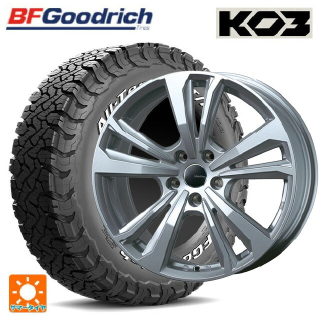 シトロエン DS7 クロスバック(X74系)用 215/70R16 100/97S BFグッドリッチ オールテレーン TA KO3 ホワイトレター 正規品 ティーエーエス スマートライン 365 シルバー 新品サマータイヤホイール 4本セット