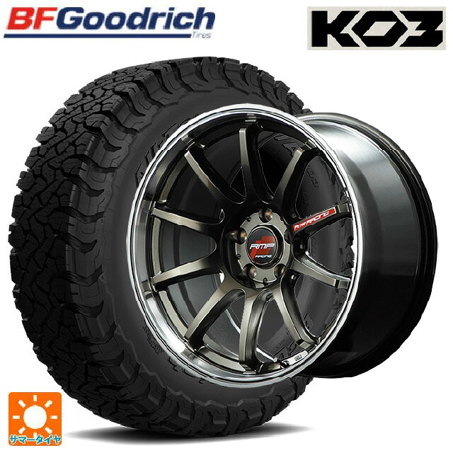 トヨタ RAV4(50系)用 225/65R17 107/103S BFグッドリッチ オールテレーン TA KO3 ブラックレター 正規品 エムアイディー MIDレーシング R10 レーシングチタンシルバー/リムポリッシュ 新品サマータイヤホイール 4本セット