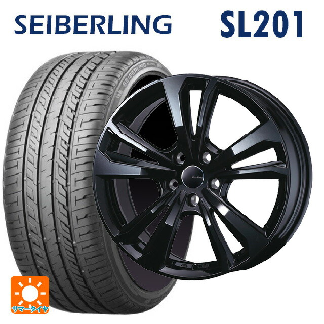 BMW 2シリーズ アクティブツアラー(F45)用 225/45R18 95W XL セイバーリング セイバーリング SL201(ブリヂストン工場生産） ティーエーエス スマートライン 365 ブラック 新品サマータイヤホイール 4本セット
