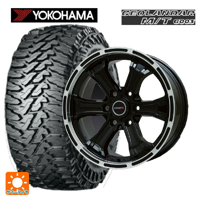 トヨタ ハイラックス(120系)用 285/70R17 121/118Q ヨコハマ ジオランダー M/T G003 正規品 ビックウェイ ビーマッド ケー GBK/P 新品サマータイヤホイール 4本セット