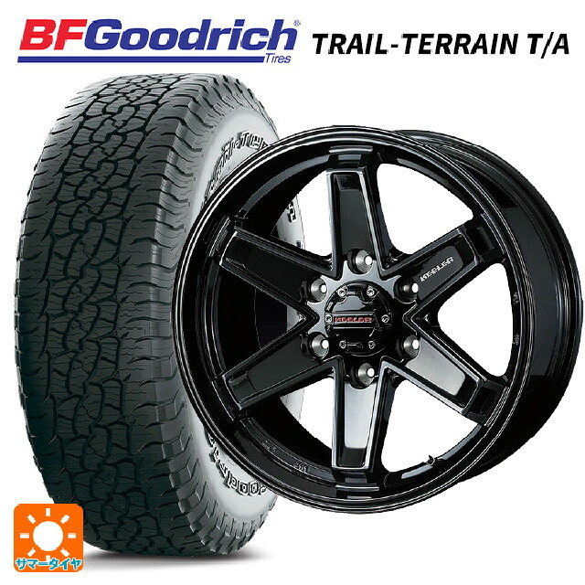 ミツビシ トライトン(GLSグレード)(LC2T)用 265/65R17 112T BFグッドリッチ トレイルテレーン T/A ホワイトレター 正規品 ウェッズ キーラー タクティクス グロスブラック 新品サマータイヤホイール 4本セット|タイヤホイール専門店コニシタイヤ