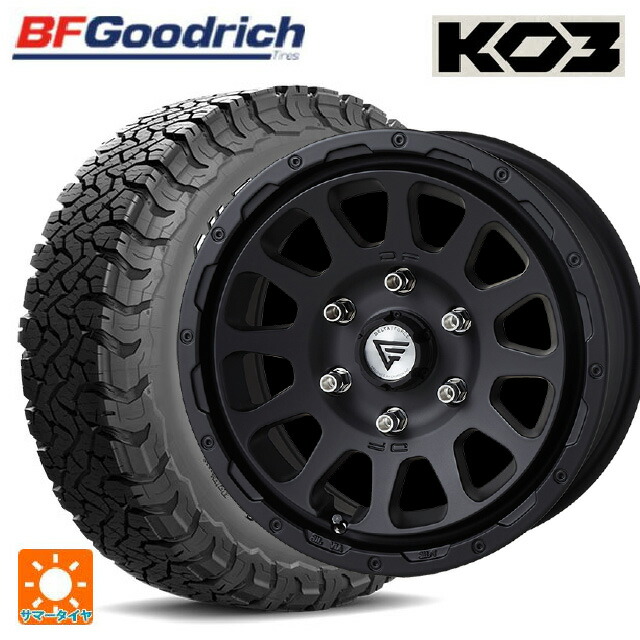 トヨタ ランドクルーザープラド(150系)用 265/70R17 118/115S BFグッドリッチ オールテレーン TA KO3 ホワイトレター 正規品 # エクシズルライン デルタフォース オーバル # マットブラック 新品サマータイヤホイール 4本セット|タイヤホイール専門店コニシタイヤ