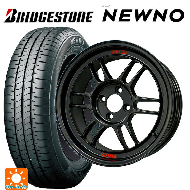 215/45R18 93W XL ブリヂストン ニューノ 正規品 # エンケイ レーシング RPF1 マットブラック 18-7.5J 国産車用 サマータイヤホイール4本セット