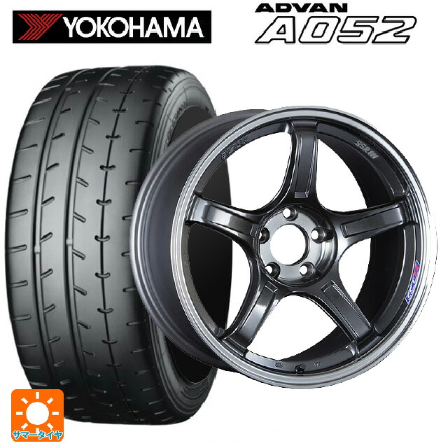 225/40R18 92Y XL ヨコハマ アドバン A052 正規品 タナベ SSR GT X03 マシンドグラファイトガンメタ＋スモーククリア 18-7.5J 国産車用 サマータイヤホイール4本セット