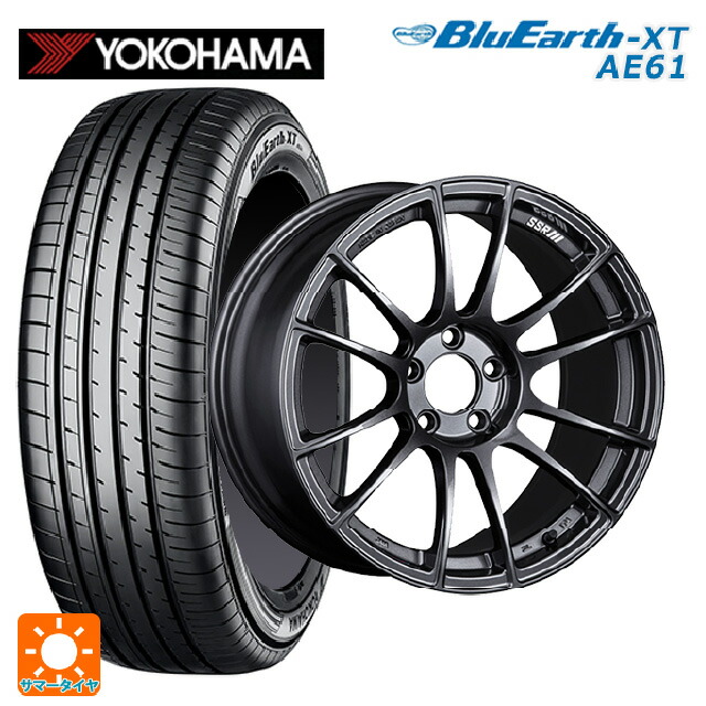 215/50R18 92V ヨコハマ ブルーアースXT AE61 タナベ SSR GT X04 ダークガンメタ 18-7.5J 国産車用 サマータイヤホイール4本セット 125,155円