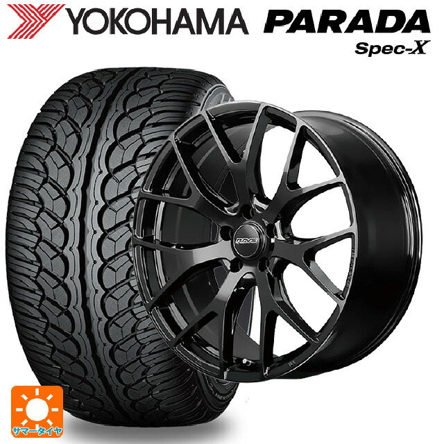 235/60R18 103V ヨコハマ パラダ PA02 レイズ RS 2X7FT BXZ 18-7.5J 国産車用 サマータイヤホイール4本セット