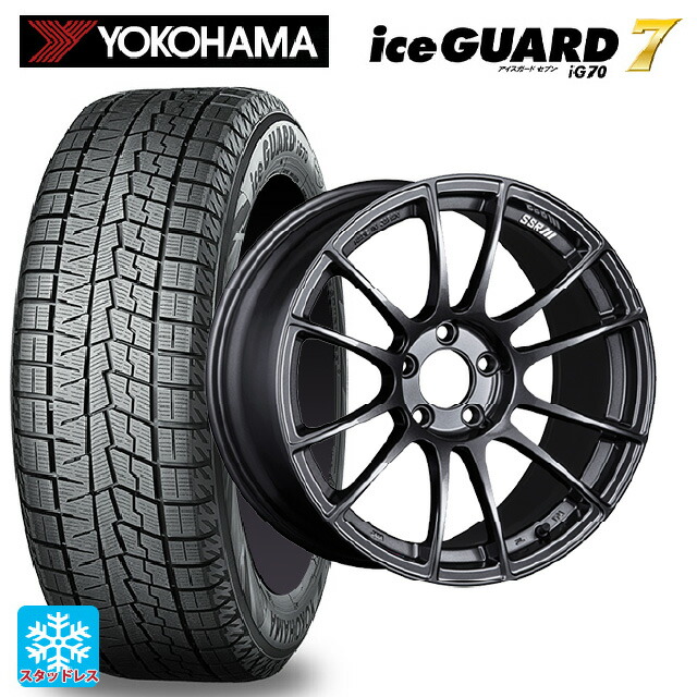 235/60R18 107Q XL ヨコハマ アイスガード7(IG70) # タナベ SSR GT X04 ダークガンメタ 18-8.5J 国産車用 スタッドレスタイヤホイール4本セット|タイヤホイール専門店コニシタイヤ