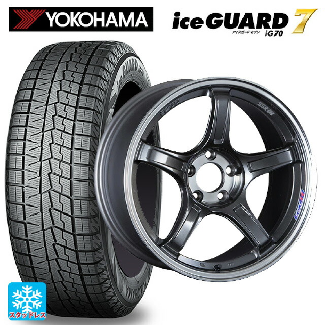 トヨタ bZ4X(11/15系)用 235/60R18 107Q XL ヨコハマ アイスガード7(IG70) # タナベ SSR GT X03 マシンドグラファイトガンメタ＋スモーククリア 新品スタッドレスタイヤホイール 4本セット