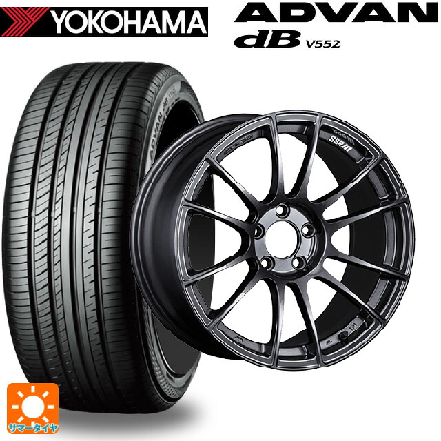 235/60R18 107W XL ヨコハマ アドバンデシベル V552 for SUV 正規品 タナベ SSR GT X04 ダークガンメタ 18-8.5J 国産車用 サマータイヤホイール4本セット|タイヤホイール専門店コニシタイヤ