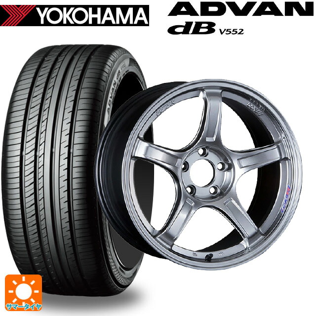 トヨタ bZ4X(11/15系)用 235/60R18 107W XL ヨコハマ アドバンデシベル V552 for SUV 正規品 タナベ SSR GT X03 クロムシルバー 新品サマータイヤホイール 4本セット