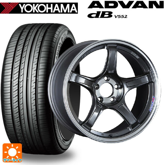 トヨタ bZ4X(11/15系)用 235/60R18 107W XL ヨコハマ アドバンデシベル V552 for SUV 正規品 タナベ SSR GT X03 マシンドグラファイトガンメタ＋スモーククリア 新品サマータイヤホイール 4本セット