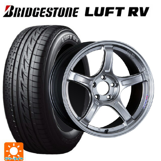 225/45R18 95W XL ブリヂストン ルフトRV(日本製) 正規品 タナベ SSR GT X03 クロームシルバー 18-7.5J 国産車用 サマータイヤホイール4本セット