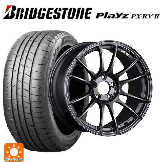 235/50R18 101V XL ブリヂストン プレイズ PX-RV2 正規品 タナベ SSR GT X04 ダークガンメタ 18-8.5J 国産車用 サマータイヤホイール4本セット