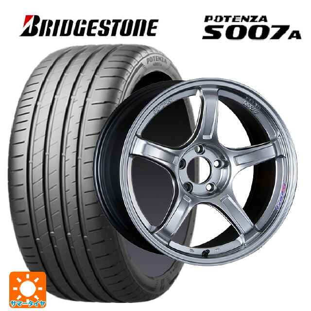 205/45R17 88Y XL ブリヂストン ポテンザ S007A 正規品 タナベ SSR GT X03 クロムシルバー 17-7J 国産車用 サマータイヤホイール4本セット|タイヤホイール専門店コニシタイヤ