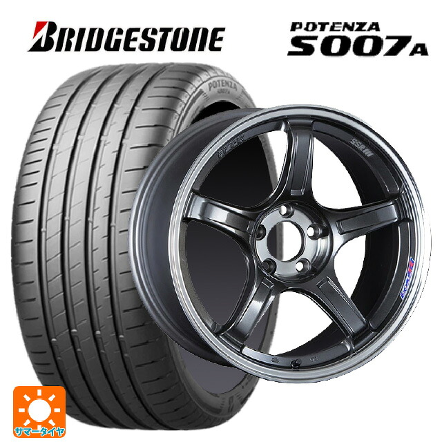 トヨタ プリウス(50系)用 215/45R17 91Y XL ブリヂストン ポテンザ S007A 正規品 タナベ SSR GT X03 マシンドグラファイトガンメタ+スモーククリア 新品サマータイヤホイール 4本セット