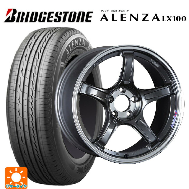 215/50R18 92V ブリヂストン アレンザLX100 正規品 タナベ SSR GT X03 マシンドグラファイトガンメタ+スモーククリア 18-7.5J 国産車用 サマータイヤホイール4本セット