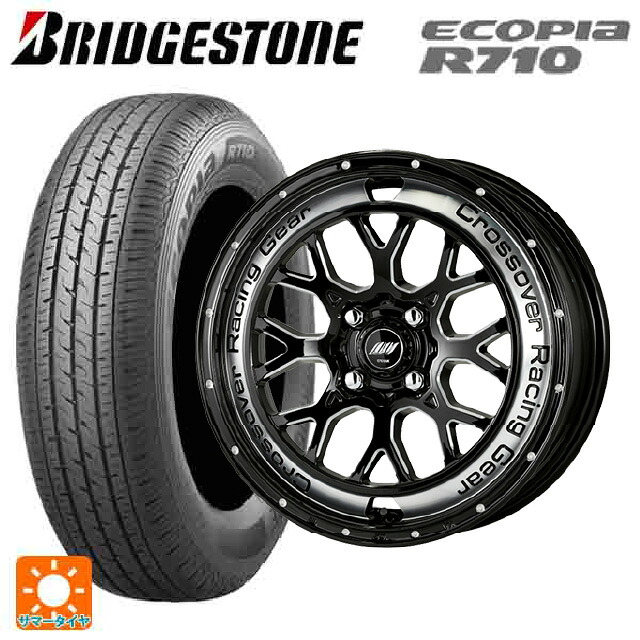 155/80R14 88/86N ブリヂストン エコピア R710 正規品 ワーク クラッグ CKV BCC 14-5.5J 国産車用 サマータイヤホイール4本セット