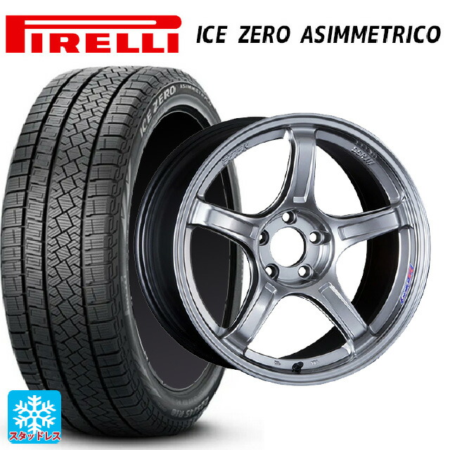 トヨタ GRカローラ(4BA-GZEA14H)用 245/40R18 97H XL ピレリ アイスゼロ アシンメトリコ 正規品 # タナベ SSR GT X03 クロムシルバー 新品スタッドレスタイヤホイール 4本セット｜タイヤホイール専門店コニシタイヤ