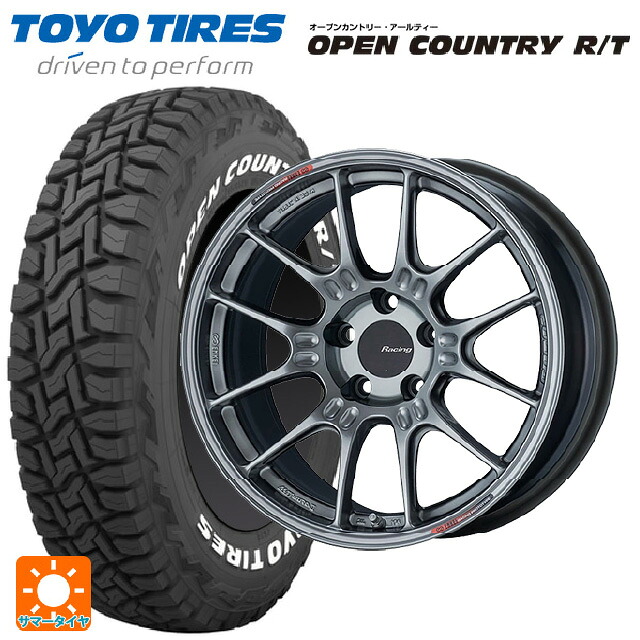 スバル レガシィアウトバック(BS系)用 225/60R18 100Q トーヨー オープンカントリー RT ホワイトレター エンケイ レーシング GTC02 ハイパーシルバー 新品サマータイヤホイール 4本セット