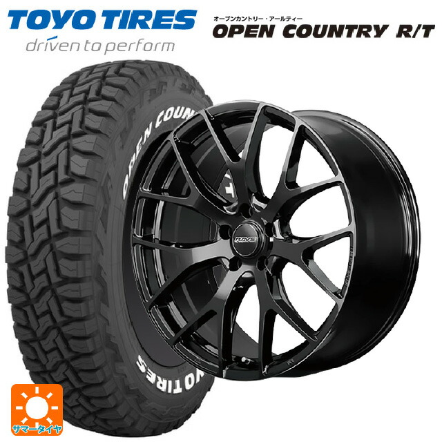 トヨタ クラウンクロスオーバー(35系)用 225/60R18 100Q トーヨー オープンカントリー RT ホワイトレター レイズ RS 2X7FT BXZ 新品サマータイヤホイール 4本セット