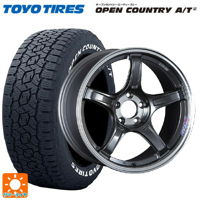 トヨタ bZ4X(11/15系)用 235/60R18 103H トーヨー オープンカントリー AT3 ホワイトレター タナベ SSR GT X03 マシンドグラファイトガンメタ＋スモーククリア 新品サマータイヤホイール 4本セット