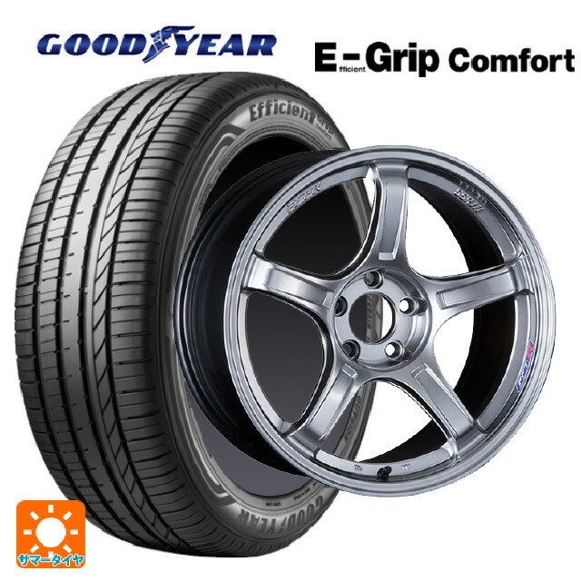 215/35R19 85W XL グッドイヤー エフィシェントグリップ コンフォート タナベ SSR GT X03 クロームシルバー 19-8.5J 国産車用 サマータイヤホイール4本セット